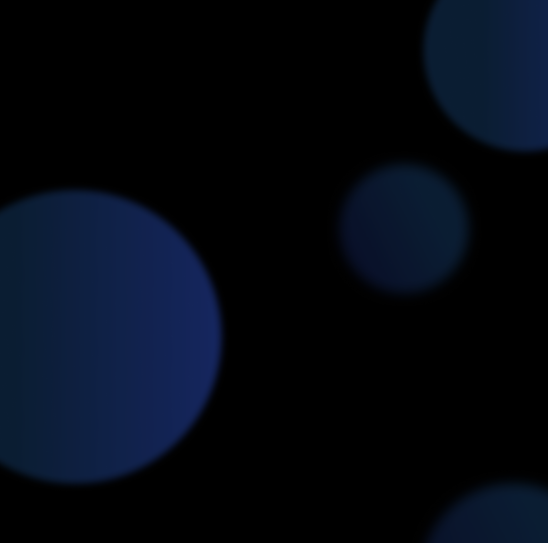 black wallpaper with blue bubbles